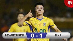 Kết quả Becamex TP.HCM 0–1 SLNA: Thủ môn Cao Văn Bình giúp SLNA sớm trụ hạng!